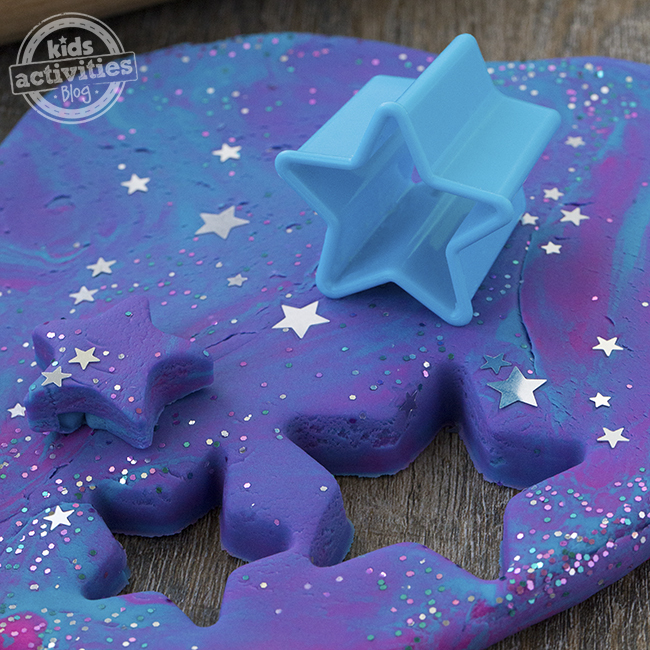 Galaxy play dough